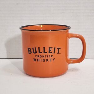 Bulleit Bourbon Frontier Whiskey Ceramic Coffee Cup Mug Distillery Advertising
